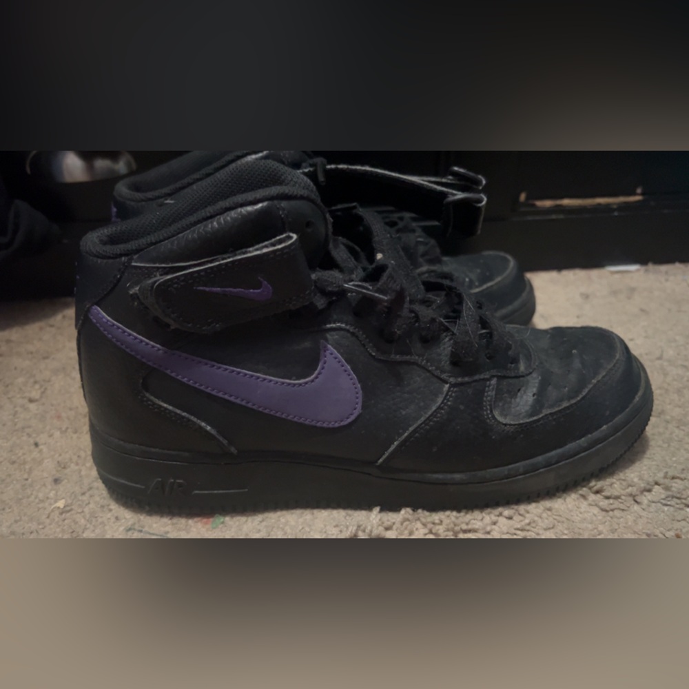 Men’s Purple and Black Nike Air Forces